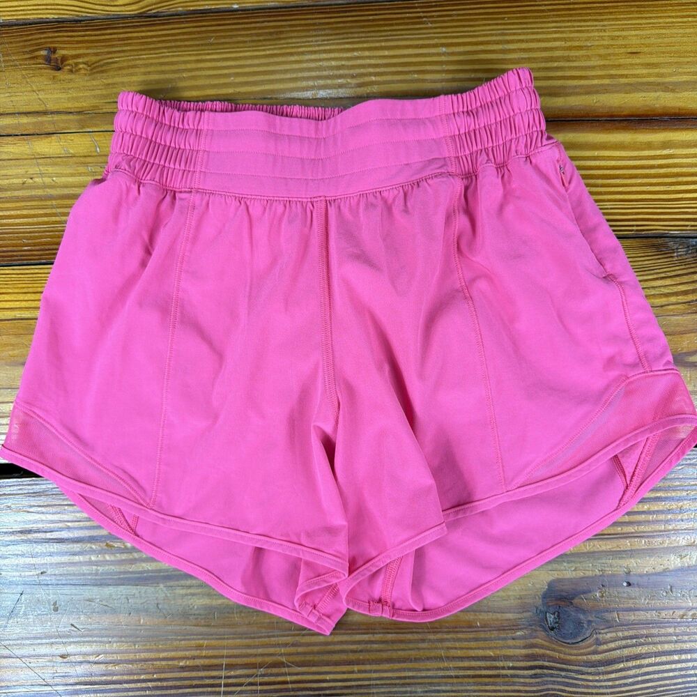 Lululemon Hotty Hot High Rise Lined Shorts Pink Size 4 LW7AW7T